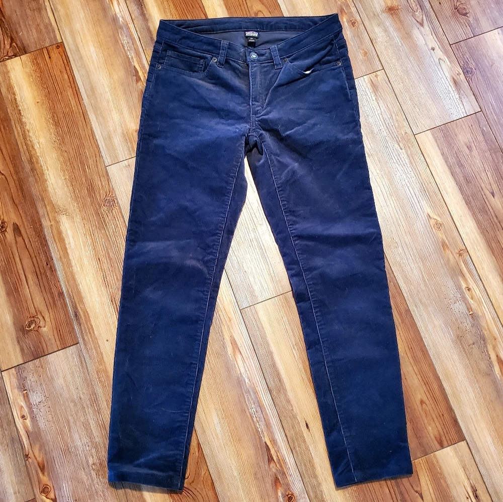 Patagonia Organic Cotton Women’s Blue Corduroy Pants Size 27